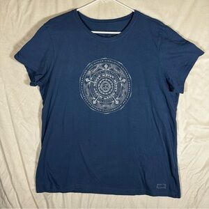 •SOLD• Life is Good women’s blue top